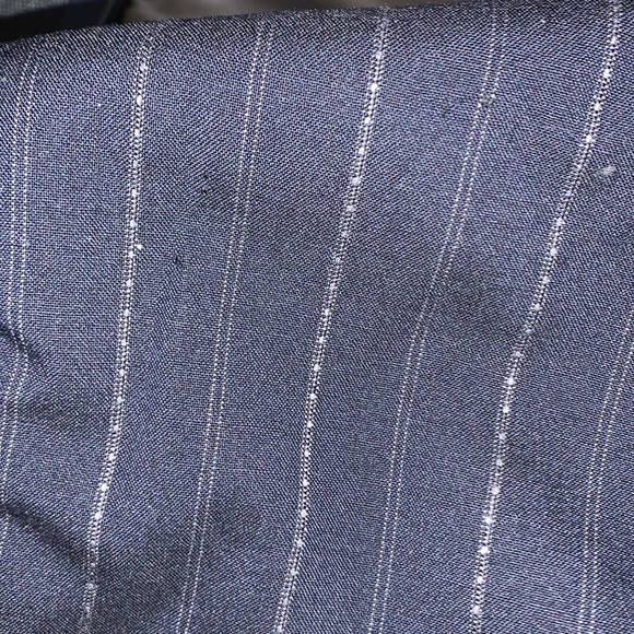 Z Zegna Mens Stripes Navy Blue Wool Blazer 48C - Picture 7 of 7